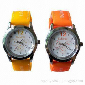 Quartz Watches with Silicone Wristband